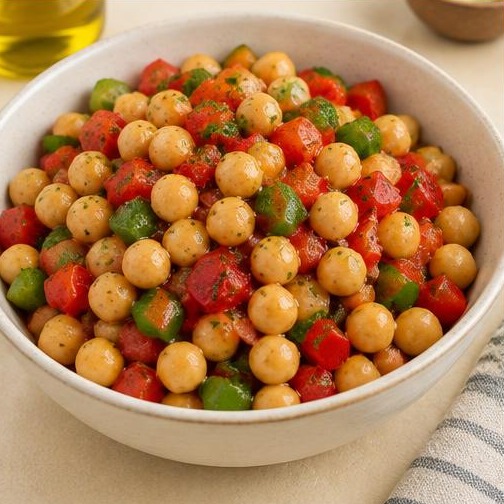 Salade de pois chiches — illustration générée