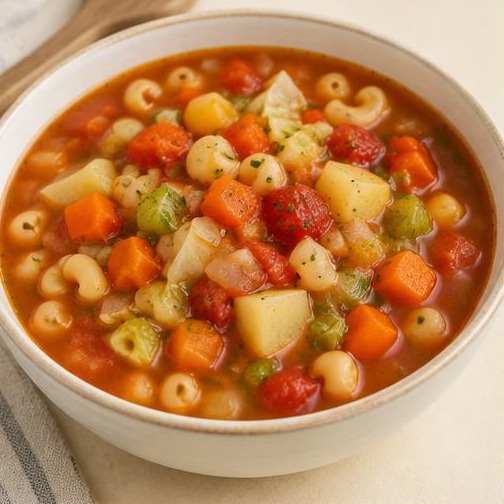 Soupe-repas aux légumes — illustration générée