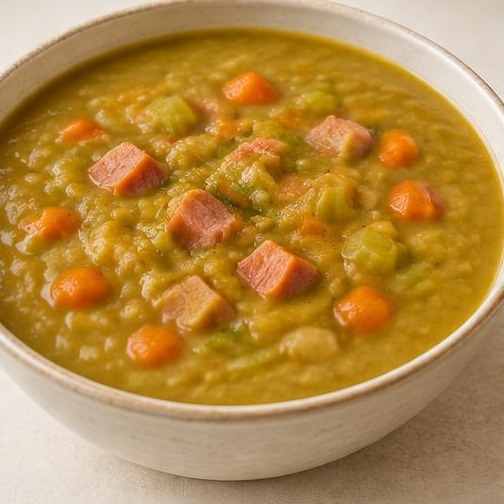 Soupe aux pois à l'ancienne — illustration générée